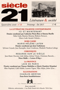Revue Siècle 21, no 26